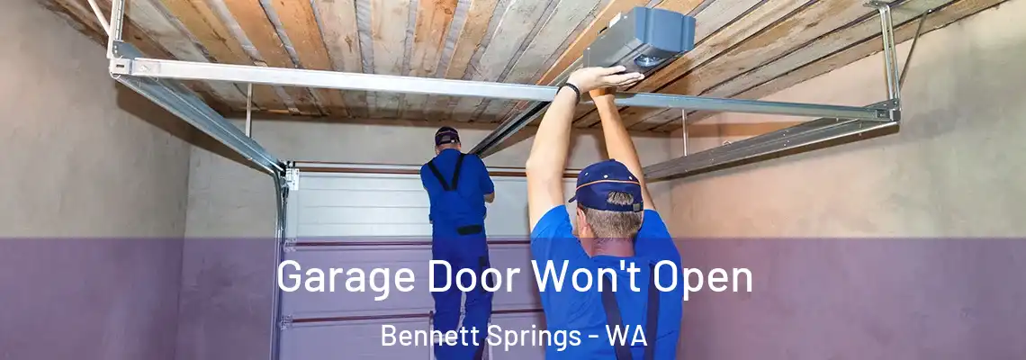 Garage Door Won't Open Bennett Springs - WA